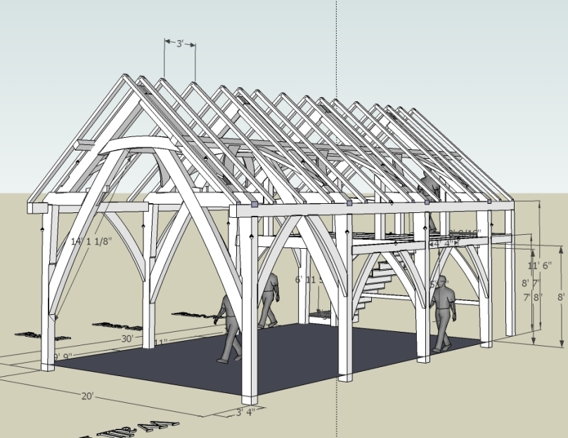 Timber Frame Barn Floor Plans PDF Plans shed plans google sketchup ...